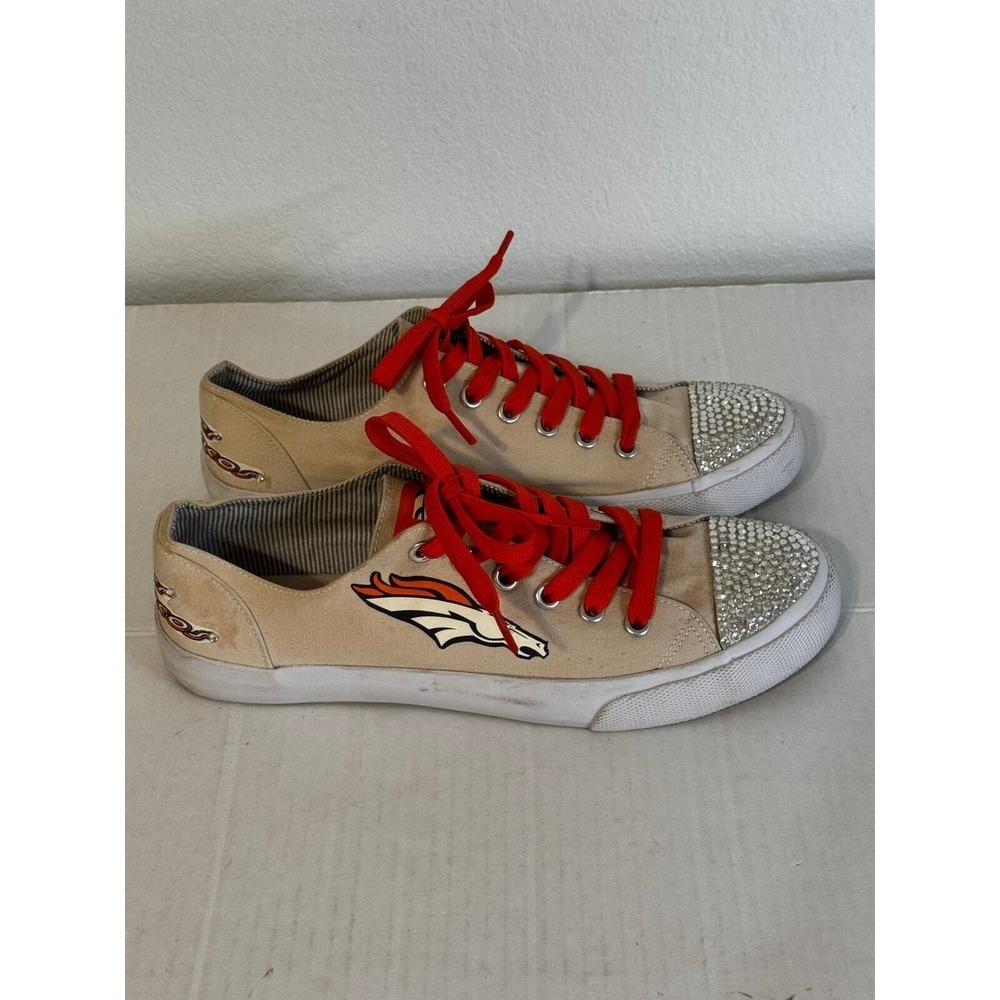 Mossimo Supply Co. Denver Broncos Rhinestone Sneakers‎ Shoes Size 8
